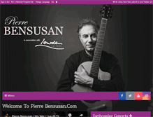 Tablet Screenshot of pierrebensusan.com